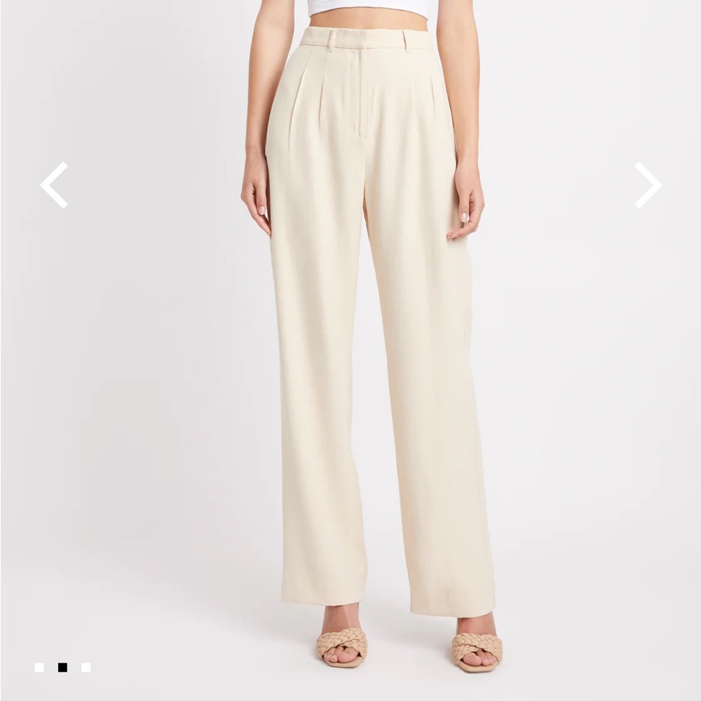 KOOKAI Montmartre Tailored Pants - Ivory Sand Size 4 (EU 36)